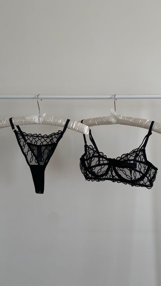 Black Muè bra set