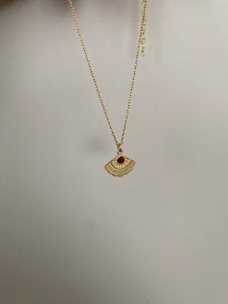 925 Gümüş Mini Yelpaze Kolye