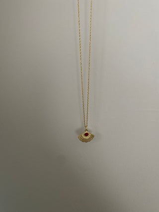 925 Gümüş Mini Yelpaze Kolye