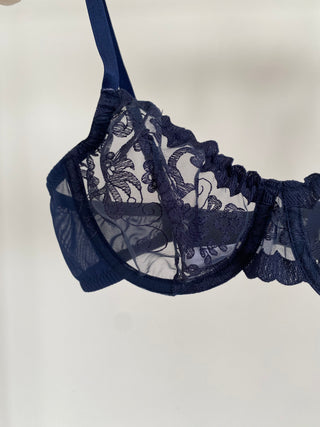 Blue Marine Bralette Set