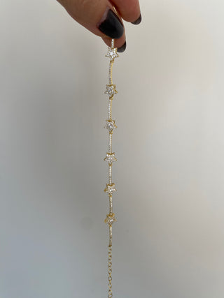 925 Gümüş Taşlı Yıldız Bileklik