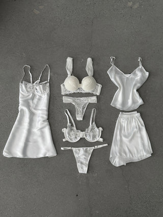 Angelina Beyaz 7 Parça Özel Set