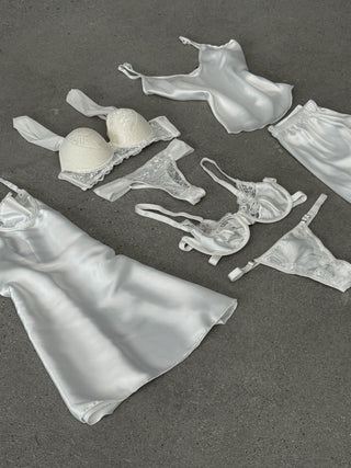 Angelina Beyaz 7 Parça Özel Set