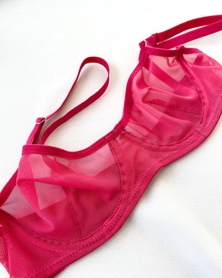 Candy Pink Bralette Set