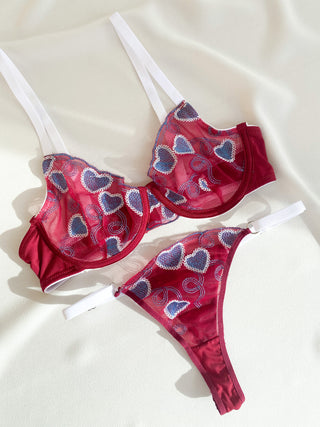 Eliza Heart Bralette Set