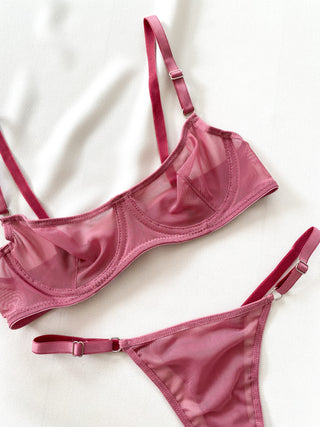 Dusty Rose Bralette Set